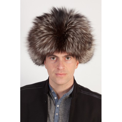 silver fox fur hat